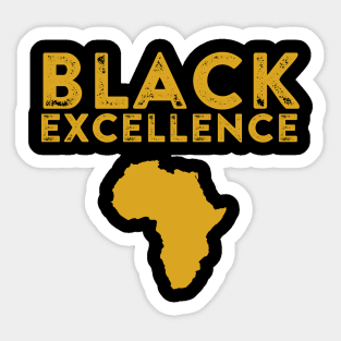 Black Excellence Gold | Africa | African American | Black Lives Sticker